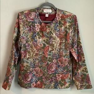 Talbots Stunning Multi Colored Sparkle Button up Jacket
